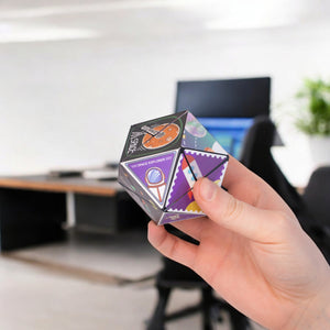 Space Polygon Fidget Toy Puzzle Würfel im Weltraum Design