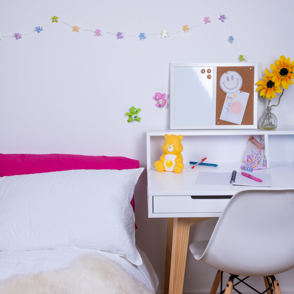 Die Glücksbärchis Lichterkette mit 20 Figuren für das Kinderzimmer