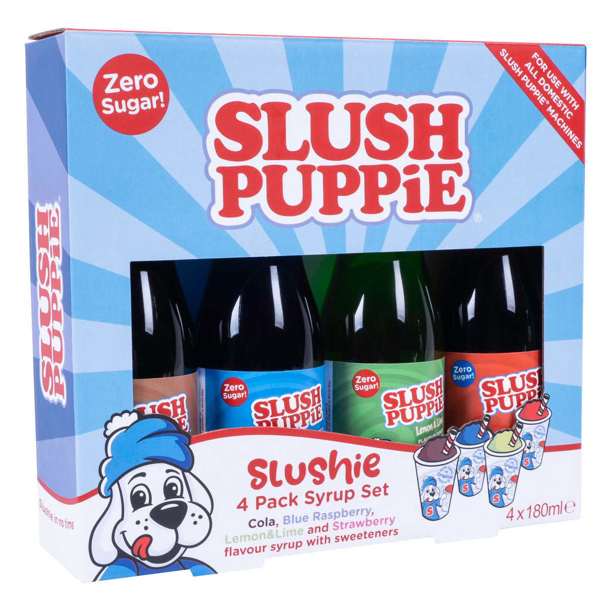 SLUSH PUPPiE ZERO zuckerfreier Slush Sirup Starter Set im 4er Set