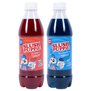 SLUSH PUPPiE Blaue Himbeere & Erdbeere ZERO zuckerfreier Sirup für je 3 Liter Slush