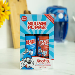 SLUSH PUPPiE Blaue Himbeere & Erdbeere ZERO zuckerfreier Sirup für je 3 Liter Slush