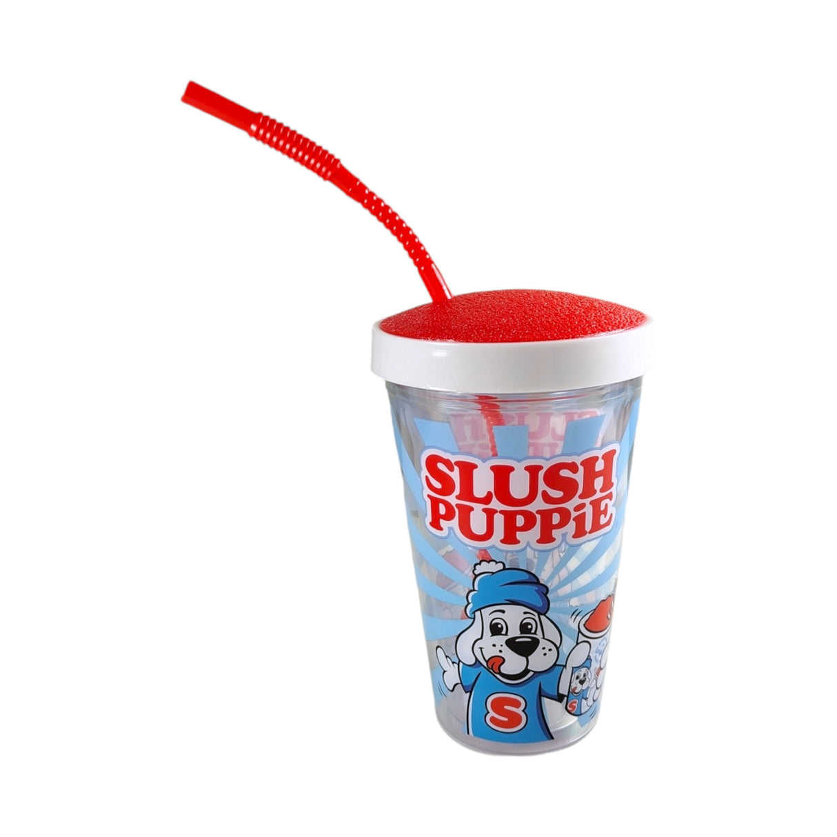 SLUSH PUPPiE Slusheis Trinkbecher mit biegsamem Strohhalm