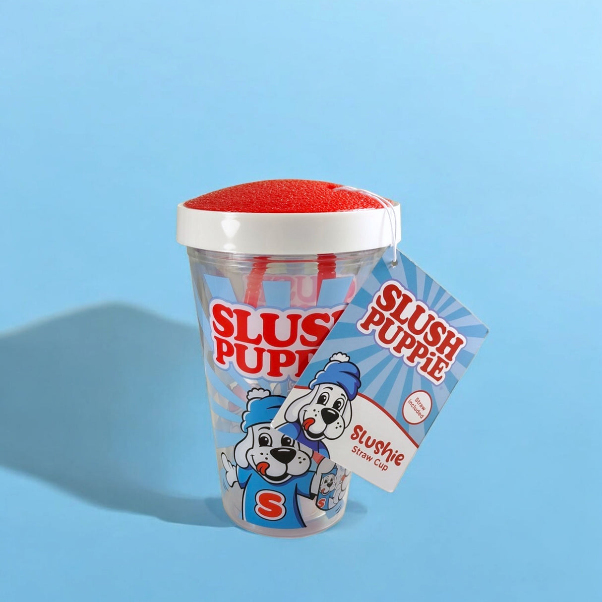 SLUSH PUPPiE Slusheis Trinkbecher mit biegsamem Strohhalm