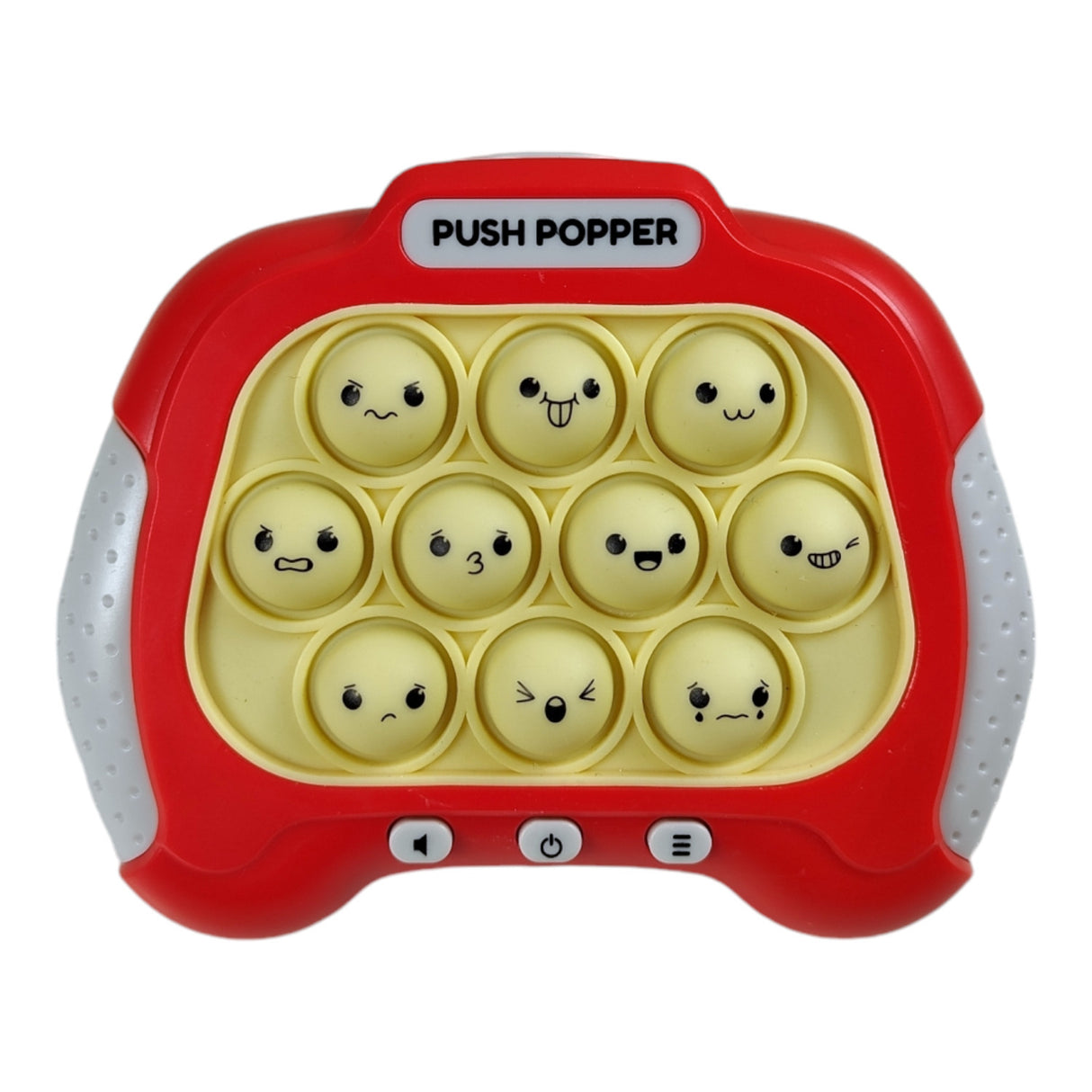 Push Popper Fidget Toy Spielzeug in Rot mit Licht und Sound