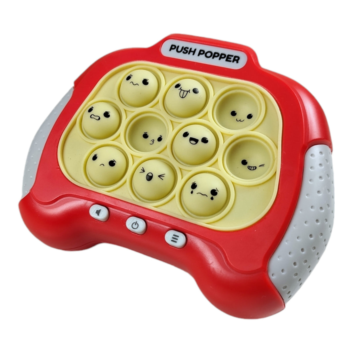 Push Popper Fidget Toy Spielzeug in Rot mit Licht und Sound