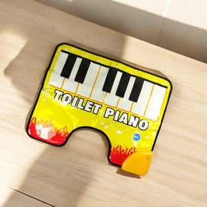 Keyboard Toilettenvorleger - E-Piano Klavier Toilettenspiel mit Do not disturb Türhänger