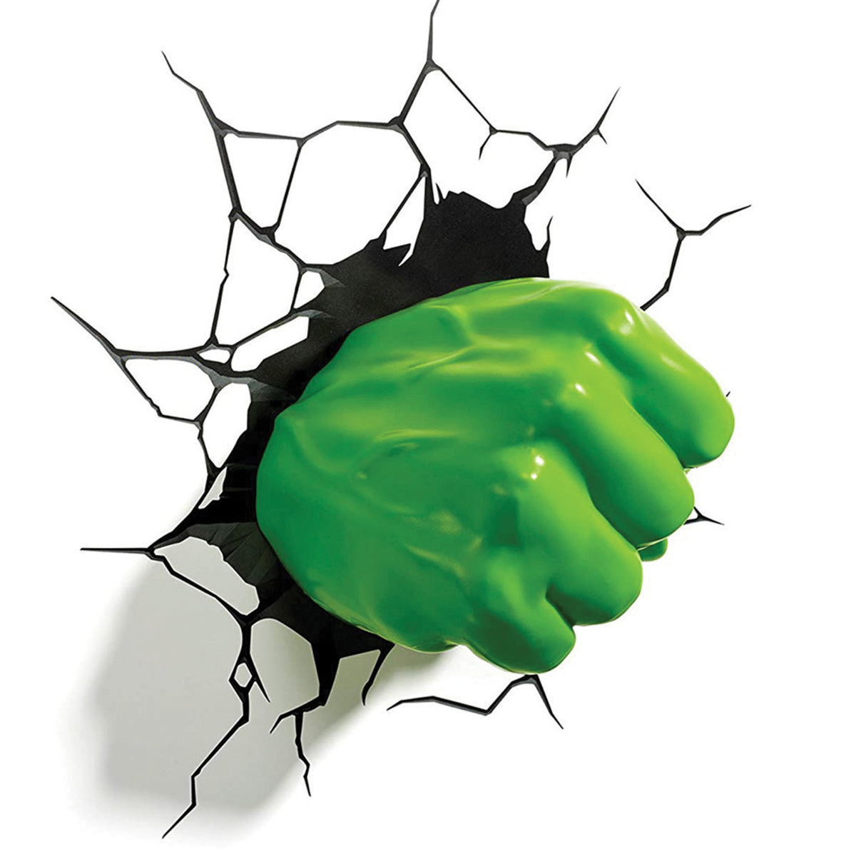 Marvel Avengers Hulk Faust 3D-Wandlicht mit Wandsticker