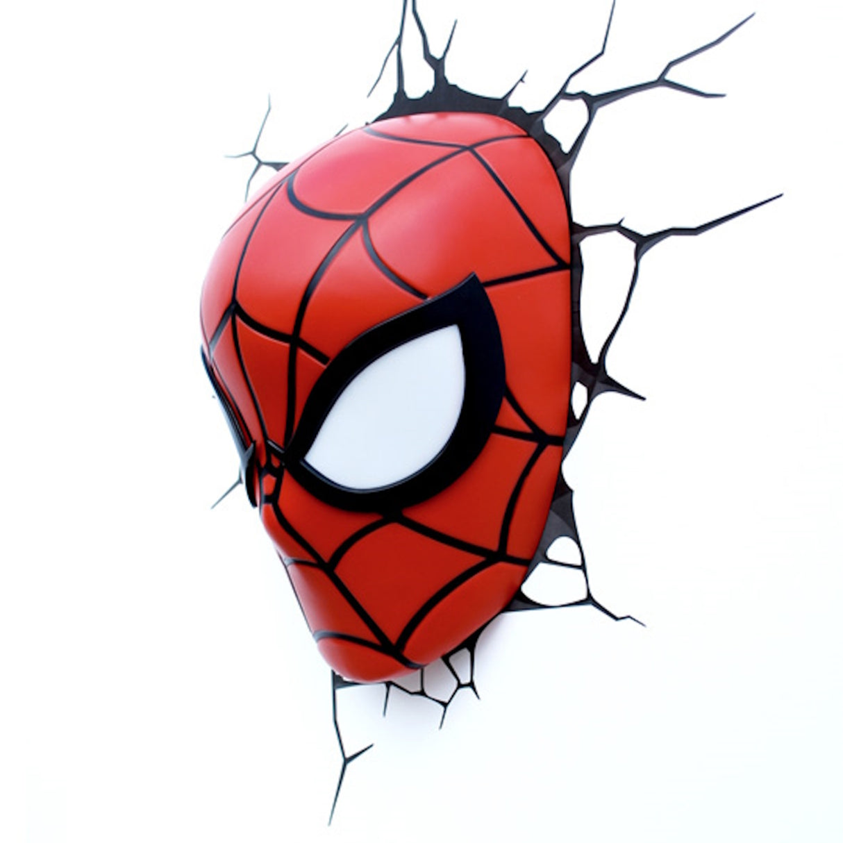 Marvel Avengers Spiderman Maske 3D-Wandlicht mit Wandsticker