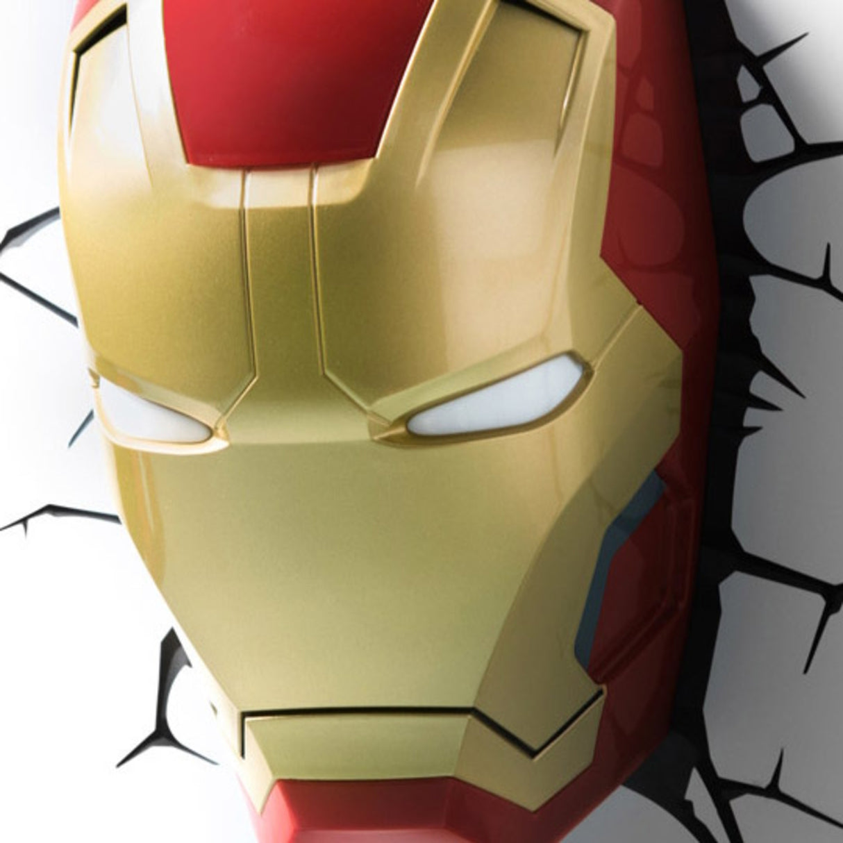 Marvel Avengers Iron Man Maske 3D-Wandlicht mit Wandsticker