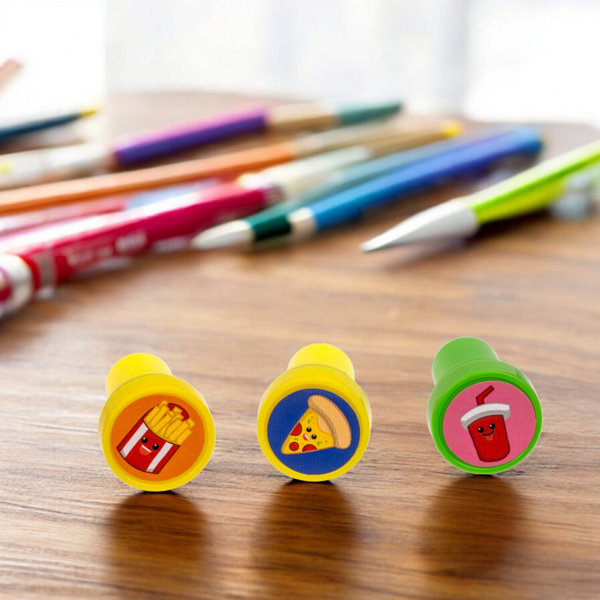 Fast Food Stempel - Motivstempel im 6er-Set