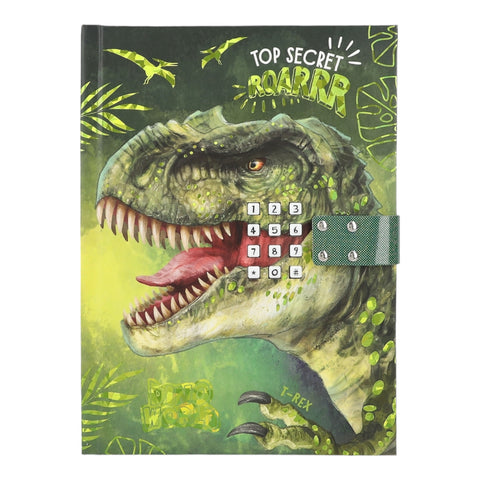 Dino World Dinosaurier Tagebuch mit Geheimcode und Sound