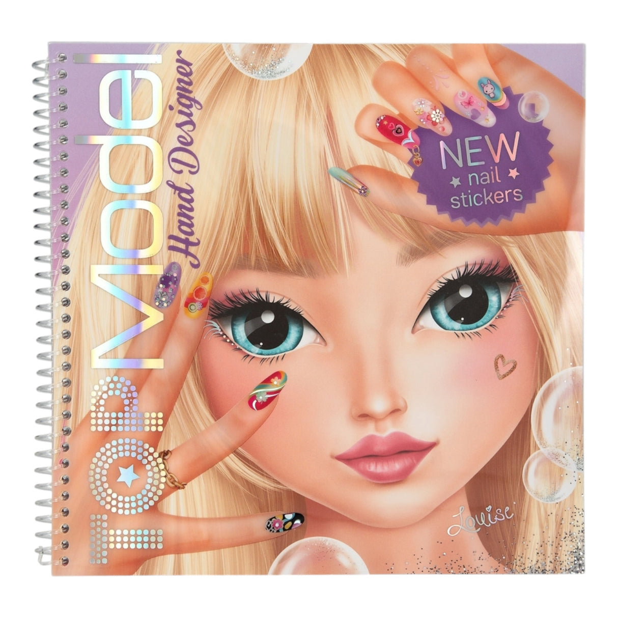 TOPModel Nageldesign Malbuch mit Nagelsticker