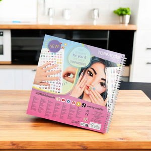 TOPModel Nageldesign Malbuch mit Nagelsticker