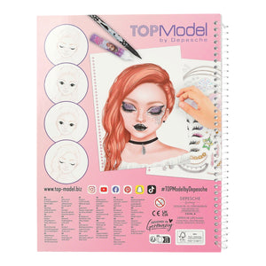 TOPModel Make-Up Malbuch mit Stickern