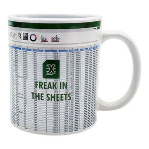 Freak in the Sheets Kaffeebecher - lustige Spreadsheet Tasse