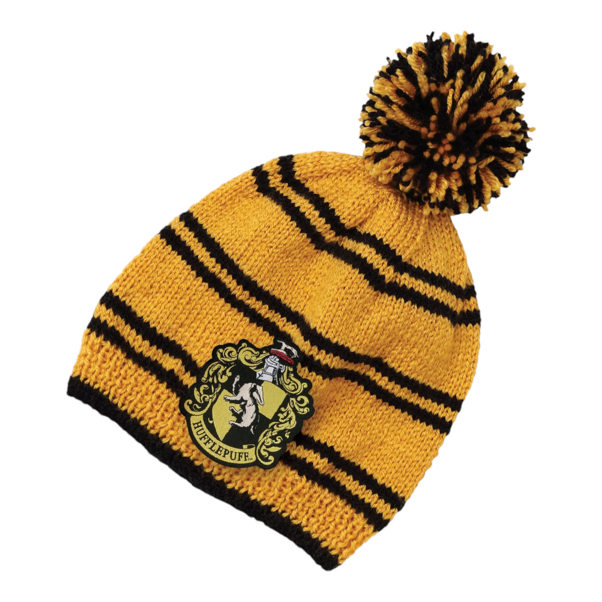 Harry Potter Hogwarts Bommelmütze Strickset mit Hufflepuff Design für Erwachsene