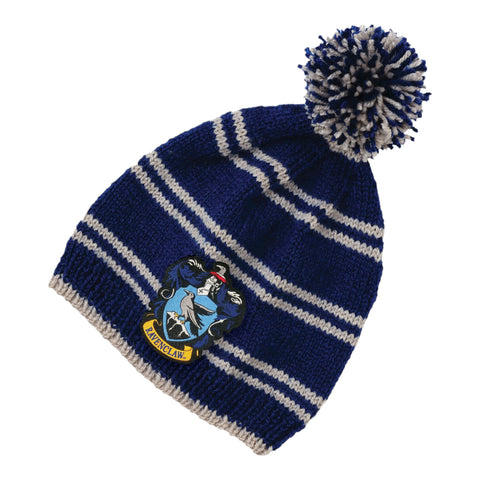 Harry Potter Hogwarts Bommelmütze Strickset mit Ravenclaw Design für Erwachsene