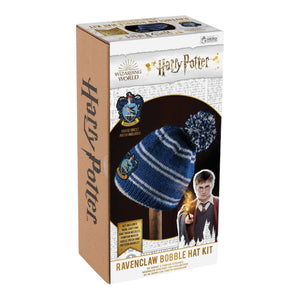 Harry Potter Hogwarts Bommelmütze Strickset mit Ravenclaw Design für Erwachsene