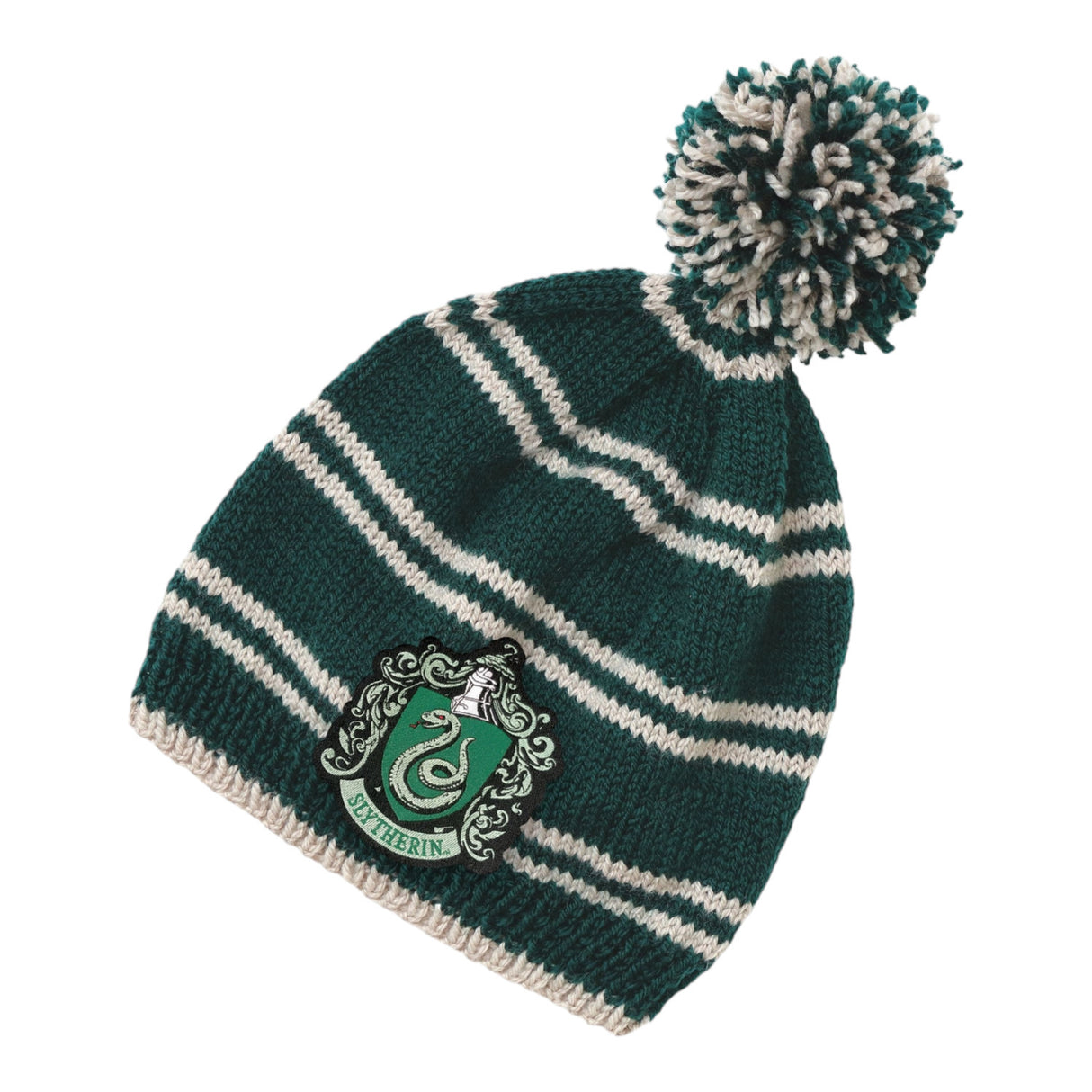 Harry Potter Hogwarts Bommelmütze Strickset mit Slytherin Design für Erwachsene