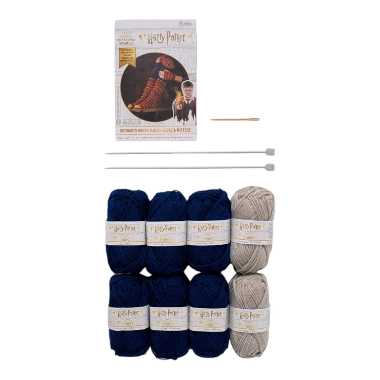 Harry Potter Hogwarts Ravenclaw Fäustlinge und Socken Strickset