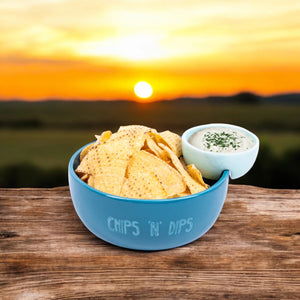 Chips 'n' Dips Snackschale mit Dip-Schale