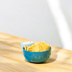 Chips 'n' Dips Snackschale mit Dip-Schale