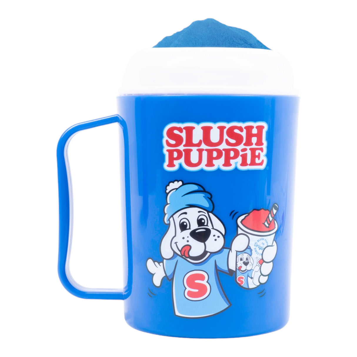 SLUSH PUPPiE Slushie Maker Slush-Eis Becher Starter Set mit ZERO zuckerfreier blaue Himbeere Sirup