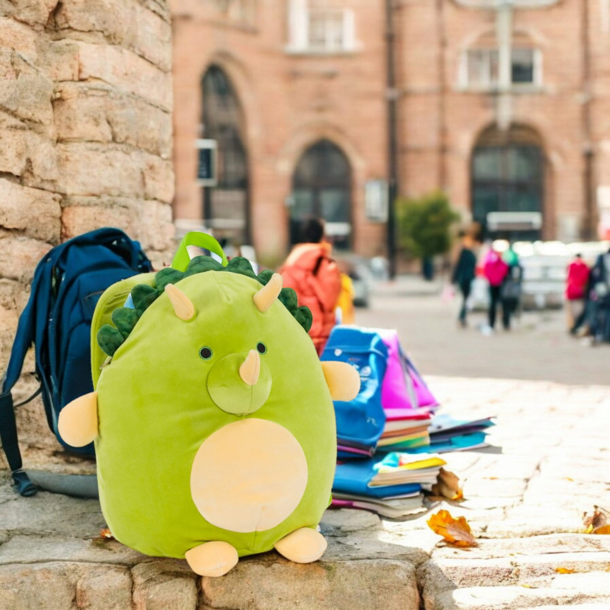 Triceratops Kuschel-Rucksack für Jungen - Dinosaurier Kinderrucksack