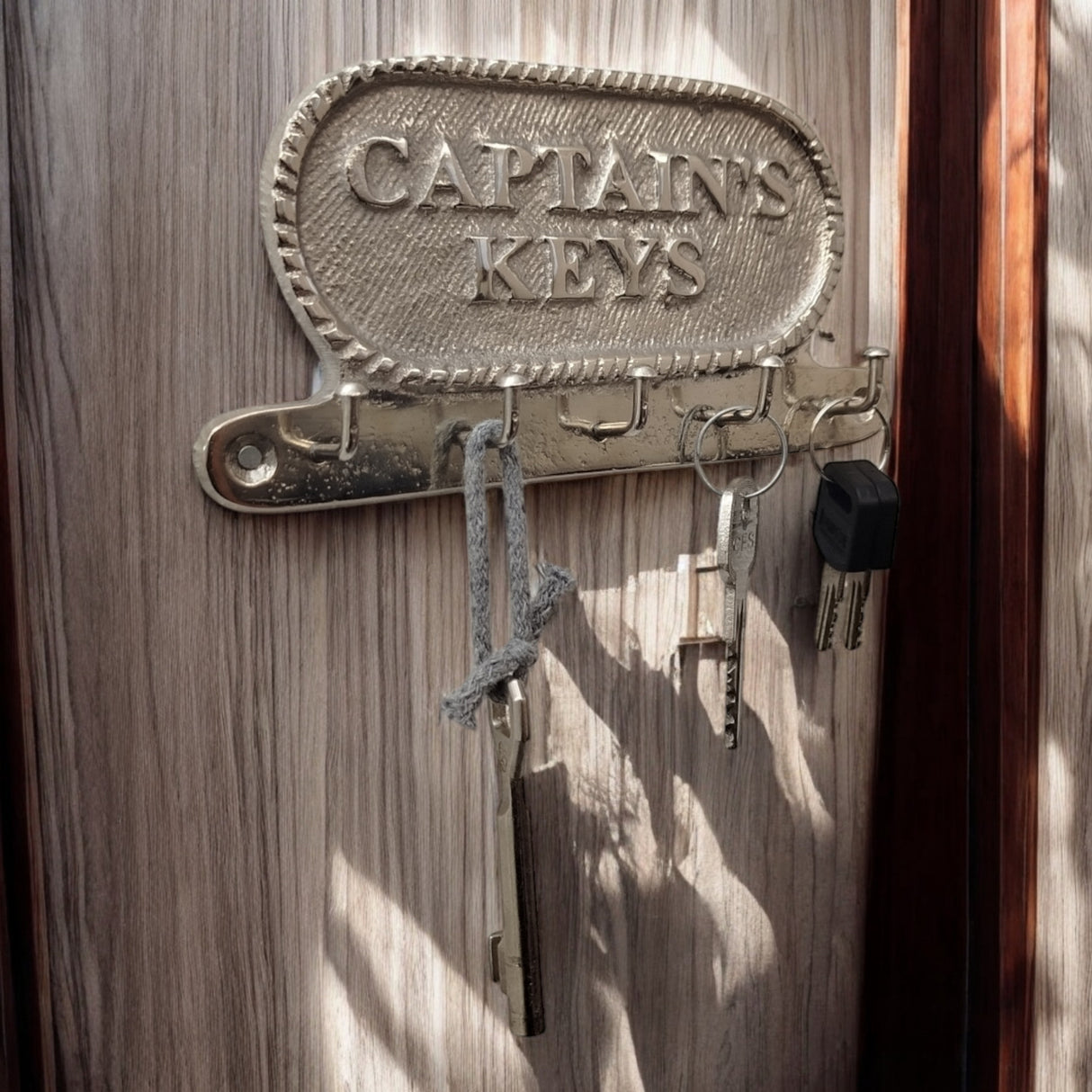 Captains Keys Schlüsselhalter mit 5 Haken - Maritime Deko für Zuhause