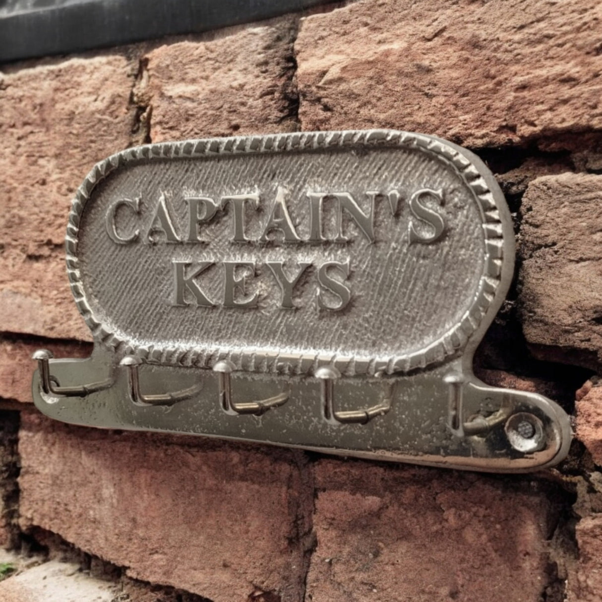 Captains Keys Schlüsselhalter mit 5 Haken - Maritime Deko für Zuhause