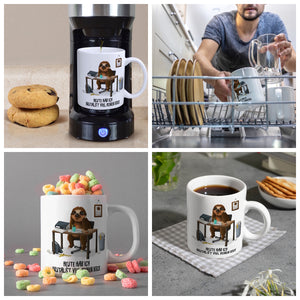 Heute hab ich brutalst viel keinen Bock Kaffeebecher mit Faultier Motiv