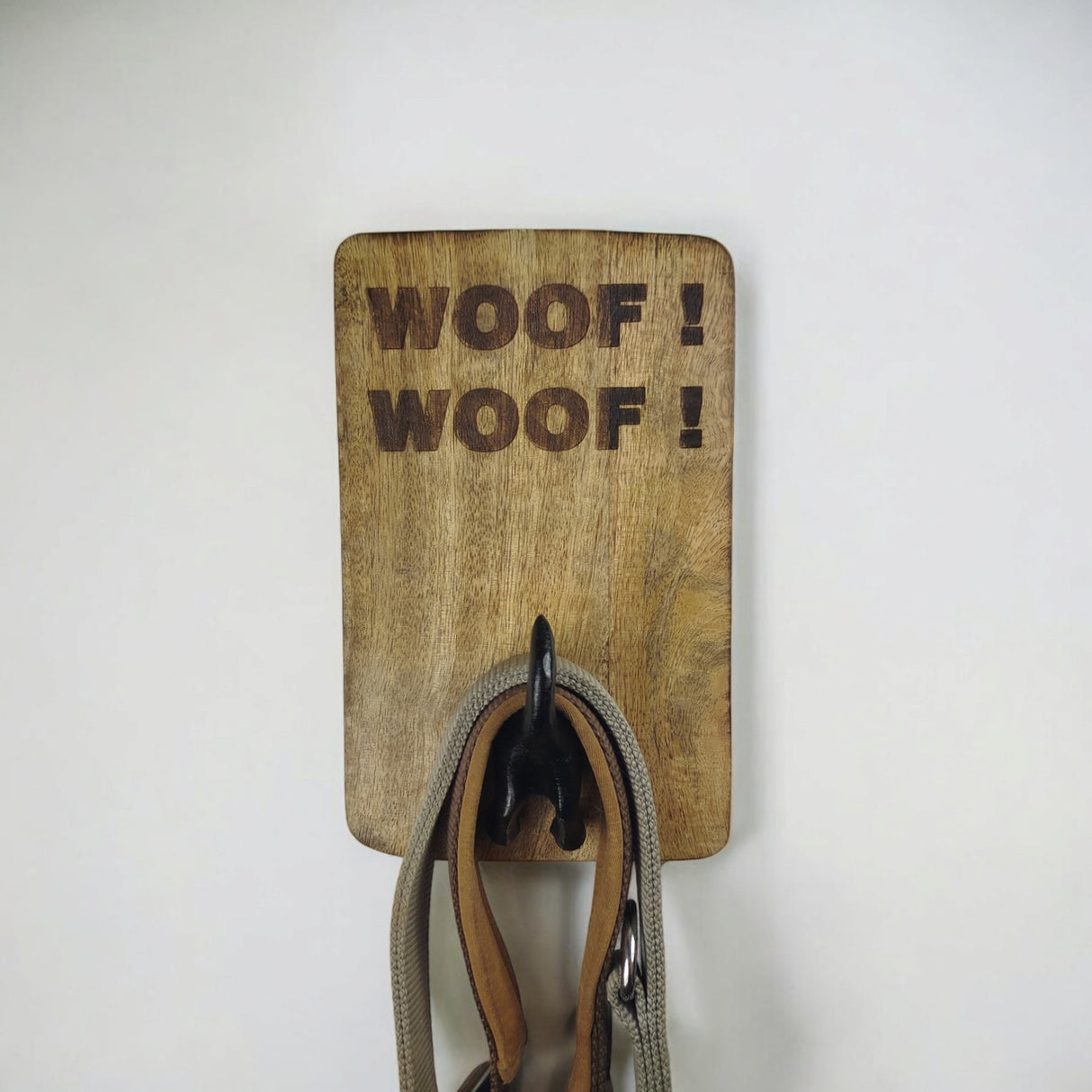 Woof! Woof! Wandhaken für Hundeleinen