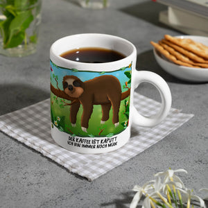 Der Kaffee ist kaputt… Faultier Kaffeebecher