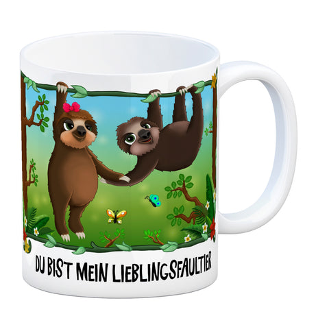 Du bist mein Lieblingsfaultier Kaffeebecher