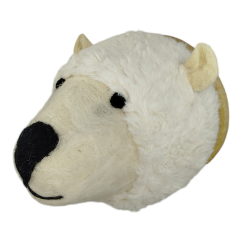 woolimals Eisbär Erwin Trophäe aus Wolle