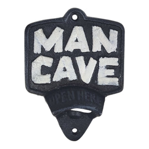 Man Cave Wandflaschenöffner - Industrial Living Flaschenöffner aus Gusseisen