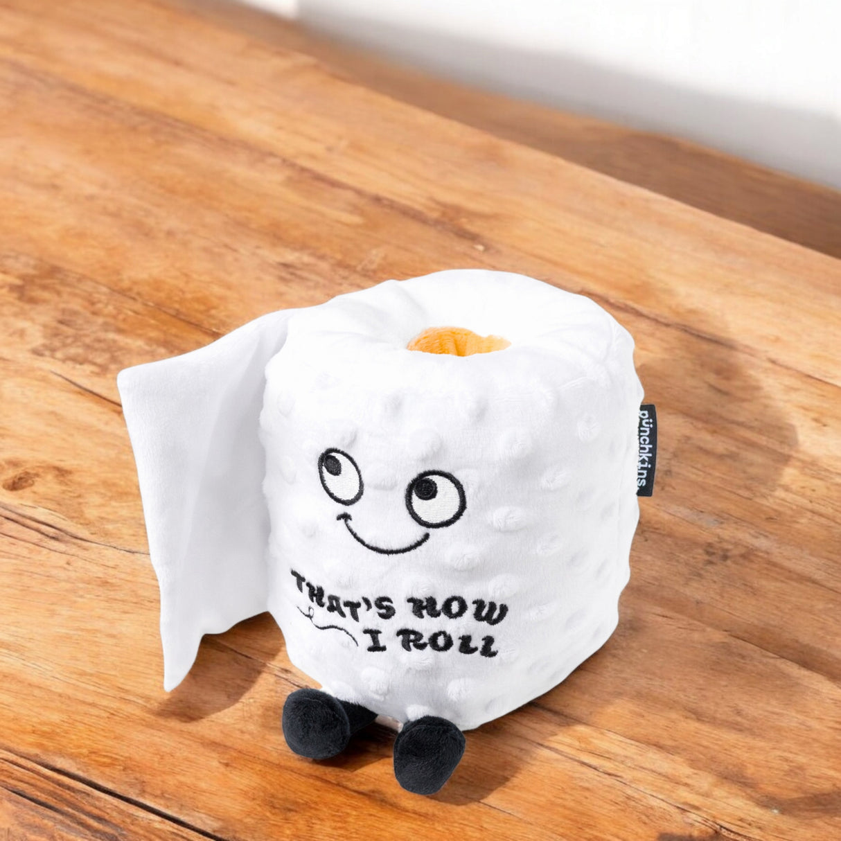 Punchkins Toilettenpapier Kuscheltier mit dem Spruch that's how I roll