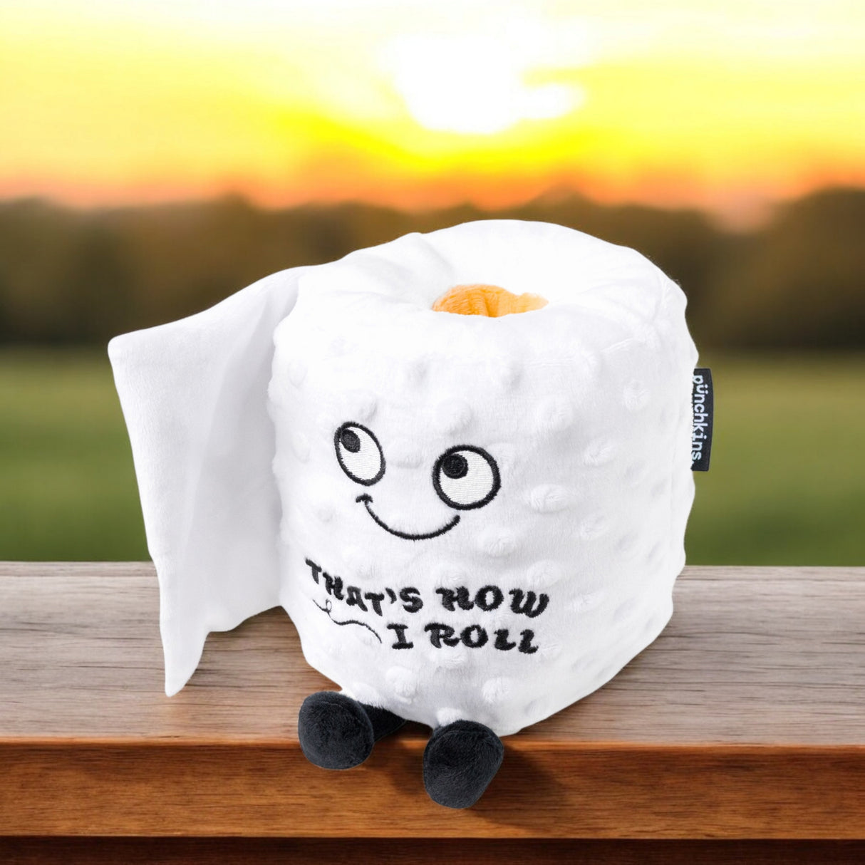 Punchkins Toilettenpapier Kuscheltier mit dem Spruch that's how I roll