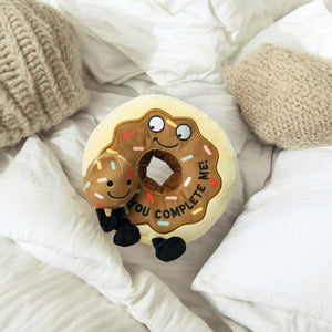 Punchkins Donut Kuscheltier mit dem Spruch You complete me