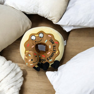 Punchkins Donut Kuscheltier mit dem Spruch You complete me