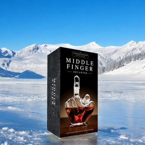 Mittelfinger Dekanter aus Glas für Whiskey