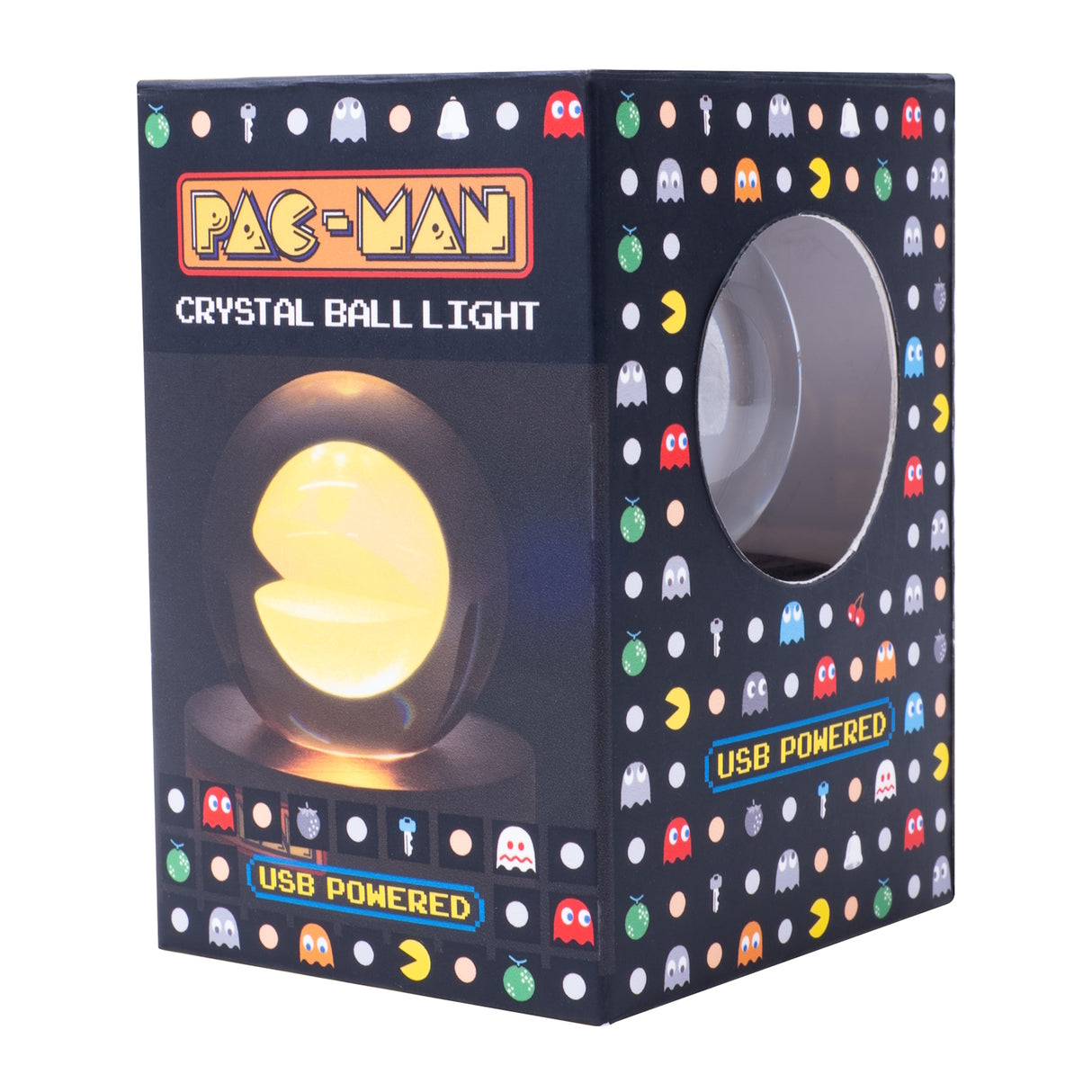 Pac-Man Glaskugel Dekolampe - Retro Gaming Deko für den Schreibtisch