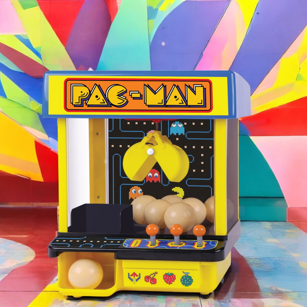 Pac-Man Arcade Greifmaschine mit 8 Überraschungskapseln