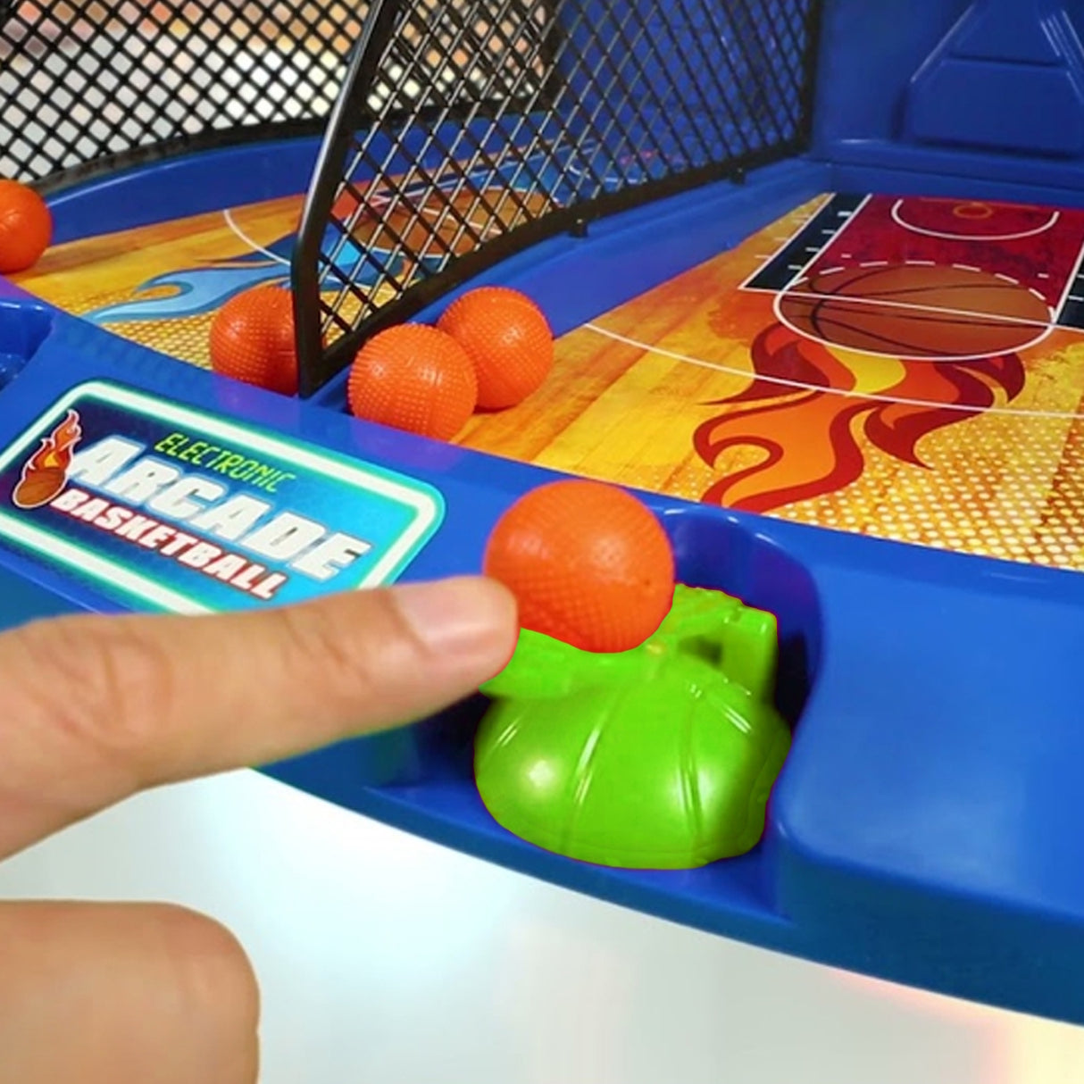 Elektronische Mini Arcade Basketball Maschine für bis zu 2 Spieler