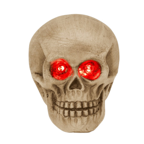 Leuchtender Totenkopf LED Dekofigur