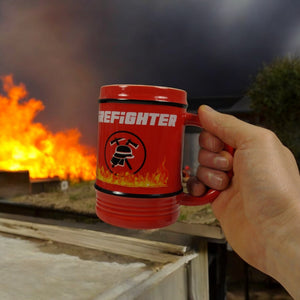 Feuerwehr Tasse mit Deckel und Löffel