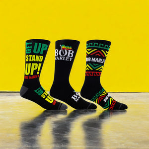 Bob Marley Socken Fanartikel Strümpfe in 40-46 (3 Paar)