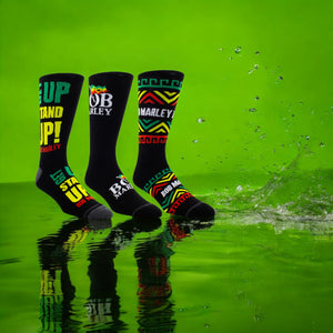 Bob Marley Socken Fanartikel Strümpfe in 40-46 (3 Paar)