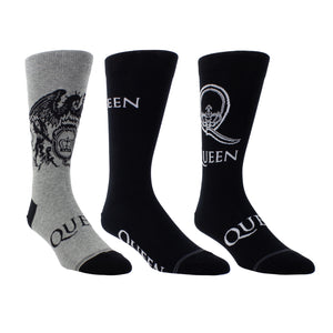 Queen Logo Socken Fanartikel Strümpfe in 40-46 (3 Paar)