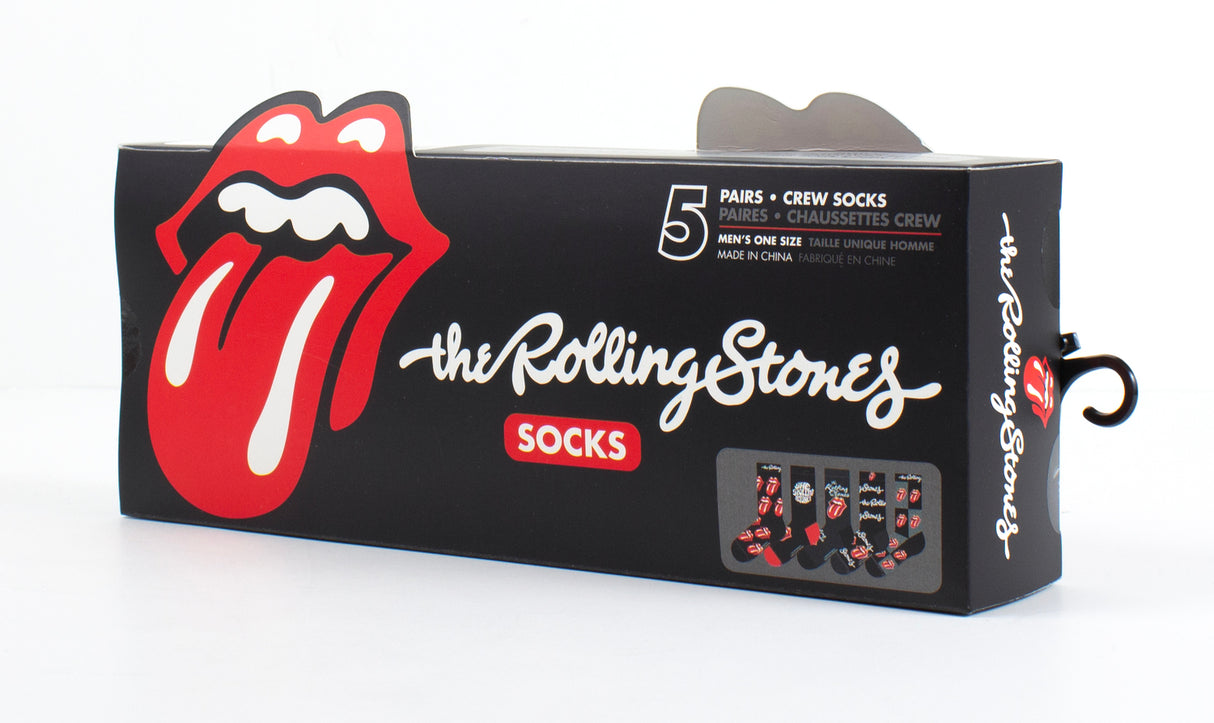 The Rollings Stones Logo Socken Fanartikel Strümpfe in 40-46 (5 Paar)